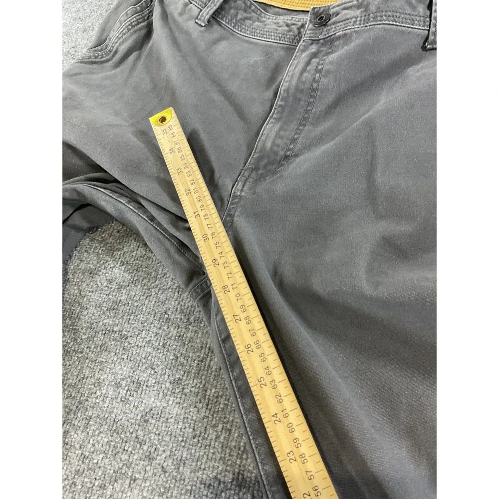 GH Bass & Co Pants Men's 44x30 Gray Casual Straight Fit Chino Cotton Blend